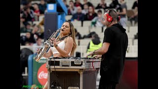 Euroleauge halftime show Yarden saxophone live  OAKA Panathinaikos BC [upl. by Miguela]