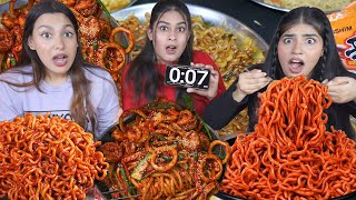 2 Minutes Spiciest Korean Noodles Challenge  Worlds Spiciest Korean Noodles Eating Challenge [upl. by Enylrac329]