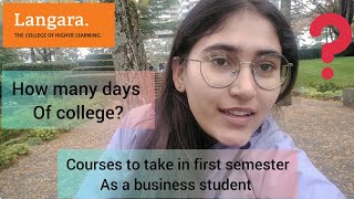 Courses to take in first semester as a business student  Langara College  ArshTainment [upl. by Abehshtab35]