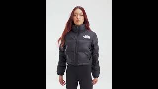 THE NORTH FACE Shiny Cropped Nuptse Puffer Jacket Glossy Black Women  JD Sports [upl. by Owens]