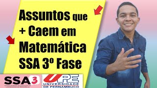 O que Mais é Cobrado em Matemática no SSA 3  SSA UPE 2021 [upl. by Htial623]