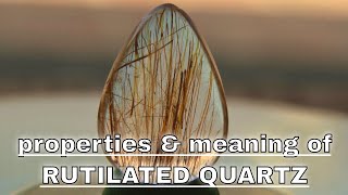 Rutilated Quartz Meaning Benefits and Spiritual Properties [upl. by Terrye]