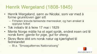 Forestillinger om det norske før og etter 1814  presentasjon [upl. by Nyltiak]