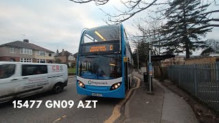 Amazing ZF Stagecoach SE Scania ADL Enviro400 15477  GN09 AZT [upl. by Anwahsed]