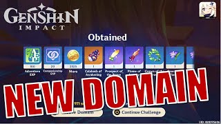 New Domain Slumbering Court Gameplay  Version 23 New Domain  Genshin Impact [upl. by Toddie]