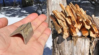 Mini Kindling Splitter for Camping [upl. by Fishman97]