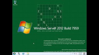 Taking a look at Windows Server 2012 Build 7959 [upl. by Ennagem]