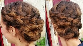 Tuto coiffure  le chignon tresse coquillage  shell braid [upl. by Dorren]