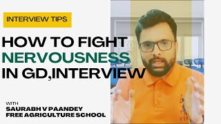 How to handle nervousness during Group discussion GD  interview interviewtips saurabhvpaandey [upl. by Yeleak]