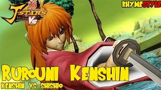 Rurouni Kenshin Kenshin Himura Battousai the Man Slayer vs Makoto Shishio JStars Victory VS [upl. by Meekar]