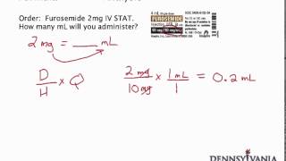 Dose Conversion 1  mg to mL Using Label [upl. by Charmain]