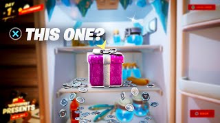 5 SECRET PRESENTS in Fortnite WINTERFEST [upl. by Auginahs196]