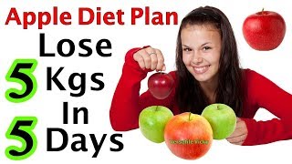 Apple Diet Plan For Weight Loss  Lose 5 Kgs in 5 Days [upl. by Hteik]