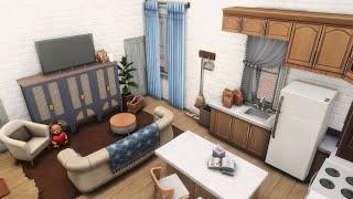 Cozy Family Apartment  Sims 4 Speed Build No CC [upl. by Hildy261]