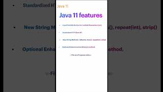 Java 11 features 01 java11 [upl. by Evy5]