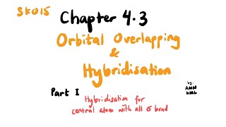 Orbital Overlapping  Hybridisation  SDS SK015 Chapter 43 Part I  Central atom with sigma bonds [upl. by Rabjohn]