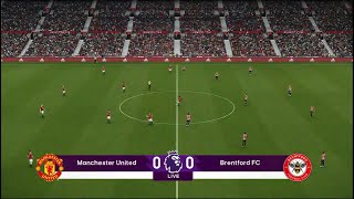 Manchester United vs Brentford  Premier League  PES 2021  PC Gameplay  4K [upl. by Primalia]