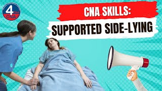 Change Position to Supported Side Lying CNA Skill Prometric [upl. by Grosmark]