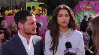 Kids Choice Awards 2013  Zendaya amp Val Chmerkovskiy Interview [upl. by Allemat106]