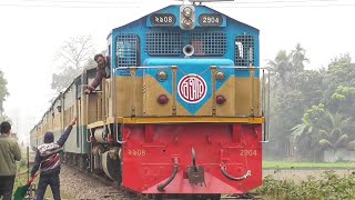 High Speedy Token Exchange  768 Down  Kamarpara Station  Trains of BD [upl. by Lamori571]