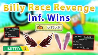 UGC LIMITED Billy Race Revenge  Infinite Wins  Auto Rebirth Script [upl. by Aslehc526]