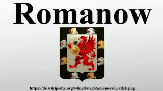 Romanow [upl. by Dexter]