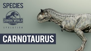 Carnotaurus  SPECIES PROFILE  Jurassic World Evolution [upl. by Randa]