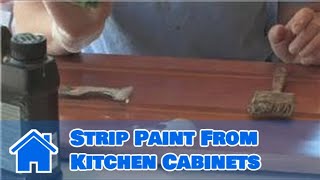 Interior Painting Ideas  How to Strip Paint From Kitchen Cabinets [upl. by Evy]