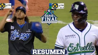 Resumen Tigres del Licey vs Estrellas Orientales Serie Final 22012024 [upl. by Jola]