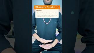 Unlocking Spiritual Energy Bhairava Mudra in Yoga Practice mudra yoga trending memory [upl. by Sommer]