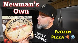 Frozen Pizza review PAUL NEWMAN’S OWN 4 CHEESE 🧀 [upl. by Eelanaj]