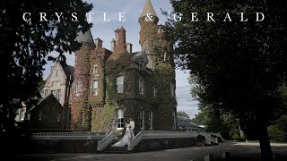 Fairytale Wedding at Scotland’s Carlowrie Castle  US Couples Romantic Day Amid Autumns Red Ivy [upl. by Humbert]