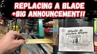 Replacing a Blade in an Old Timer Knife  Big Announcement [upl. by Aicsila]