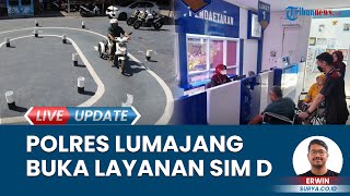 Disabilitas Bisa Urus SIM D di Satlantas Polres Lumajang Jalani Tes Kesehatan hingga Psikologi [upl. by Beaver537]