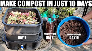 How To Make Compost  IN 10 DAYS [upl. by Delfeena388]