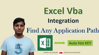 Vba Integration  Find Any Application Path [upl. by Basham]