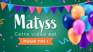 🎂 Chanson joyeux anniversaire Matyss  Les chatons les plus mignons 🎂🎉 [upl. by Swart752]