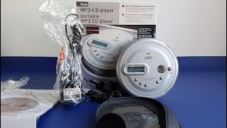 Unboxing TCM Portable MP3 CD Player from the early 2000s filmed in February 2022 [upl. by Ritz]