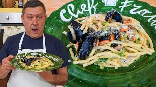 PASTA FRESCA CON COZZE e ZUCCHINE  La Ricetta CREMOSA e SAPORITA [upl. by Adamski]