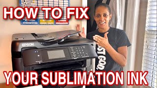 How to fix Your Sublimation Ink  Get Your Colors Right With Your Epson Printer [upl. by Naillimxam859]