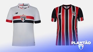 New Balance e São Paulo apresentam novas camisas 2024  PLANTÃO MDF [upl. by Erdnaed]