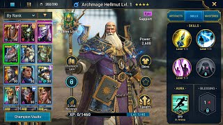 Lets Play RAID SHADOW LEGENDS DAY 416 ARCHMAGE HELLMUT Android Gameplay [upl. by Sorce]