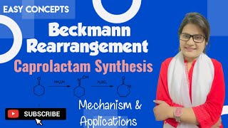 Beckmann Rearrangement  Caprolactum Synthesis  with Mechanism and Applications [upl. by Ynohtnacram]