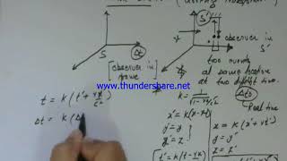 time dilation using lorentz transformation [upl. by Nilyad]