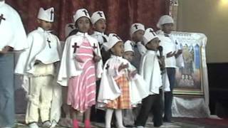 Ethiopia Orthodox St Mikael Church kids Mezmur 2Oakland CA [upl. by Nagam]