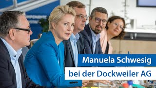 MANUELA SCHWESIG zu Besuch bei der Dockweiler AG [upl. by Juley]