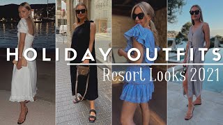 VACATION OUTFIT IDEAS  Resort Wear 2021 [upl. by Kemppe]