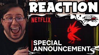 Gors quotNetflix x CDPR x Cyberpunk Special Announcementquot REACTION [upl. by Juna284]