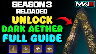 🔥MW3 Unlock Dark Aether in Season 3 Reloaded🔥 Full Guide  MW3 Zombies Glitches No Tombstone [upl. by Nodnarbal]