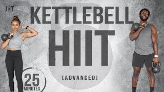 25 Minute Kettlebell HIIT Workout Advanced Strength Training [upl. by Teirtza]